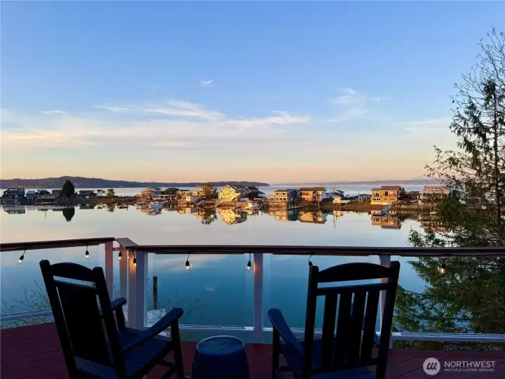 One of the most interesting and serene views on the island...  perched above Point Monroe.