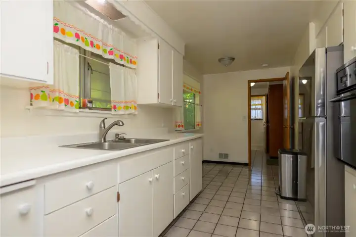 Kitchen from the dining room.