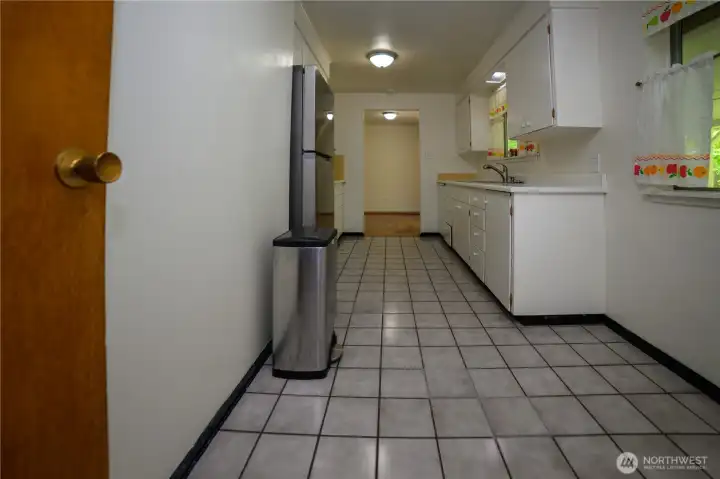 Kitchen from laundry room.