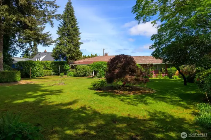 Beautiful landscaping.