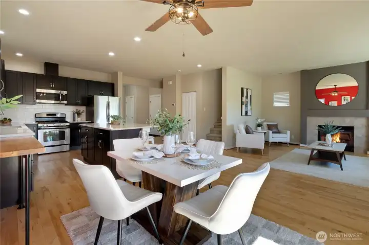 Open concept living.