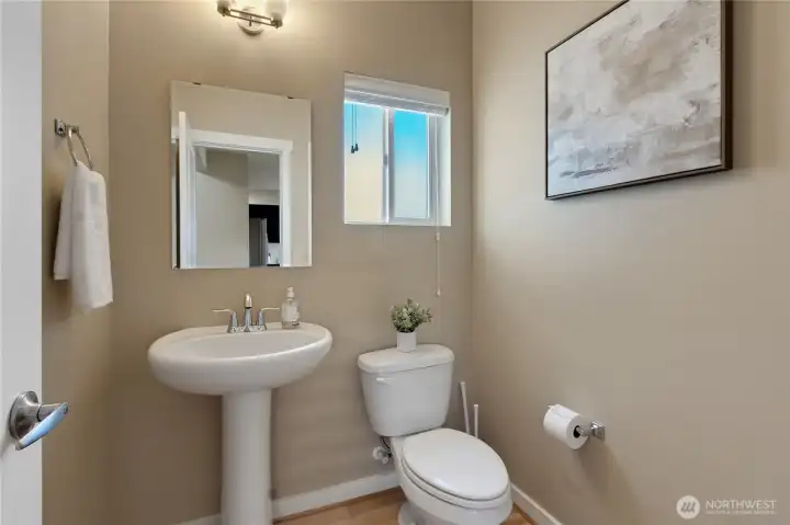 Main floor powder bathroom.