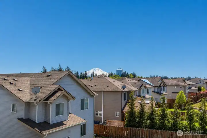 View of Mt. Rainier from the Primary bedroom