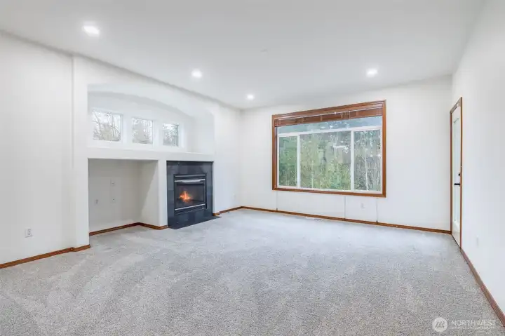 Family Room with Updated Lights