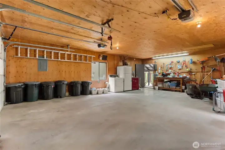 Ample storage space for tools, toys, recreational equipment