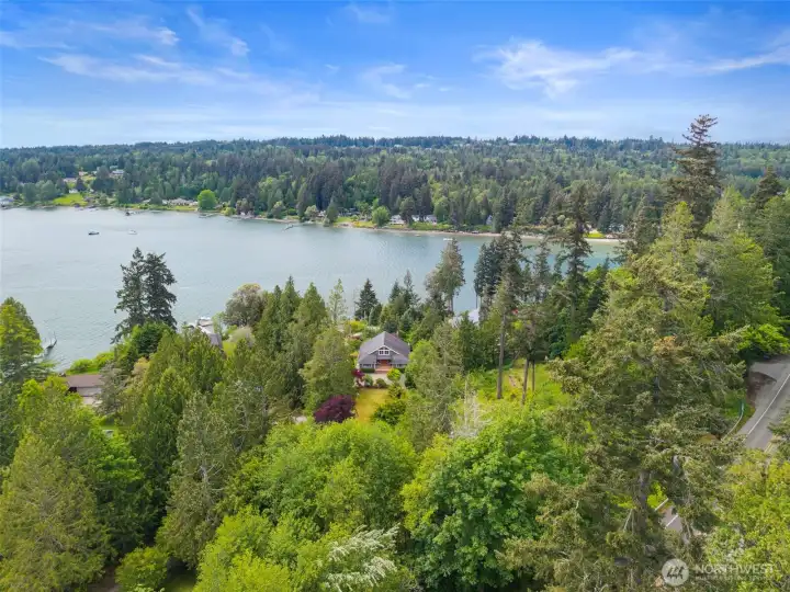Surrounded by nature, this home is private yet close to everything