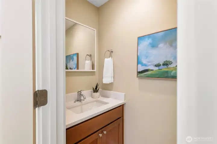 Half bath of off kitchen
