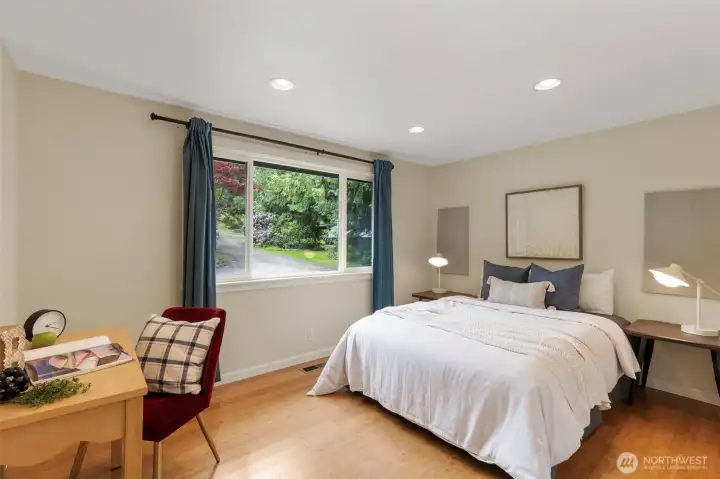 2nd bedroom located in main floor on the left side of entry way