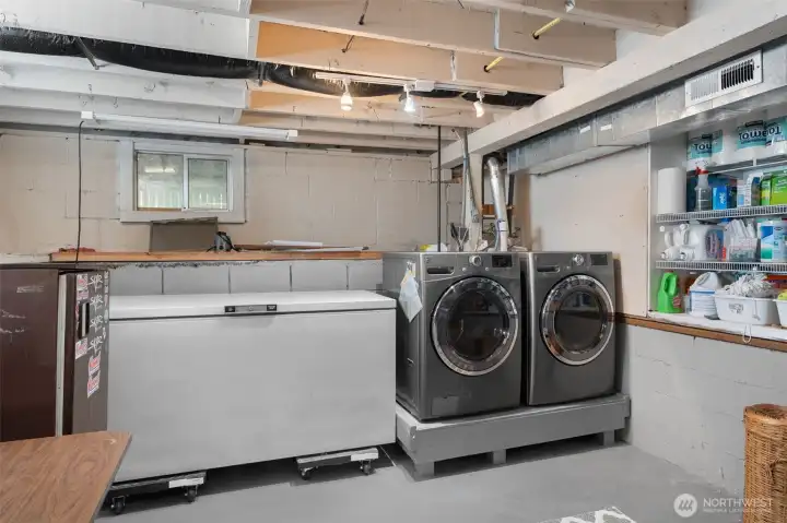 Utility room located in basement