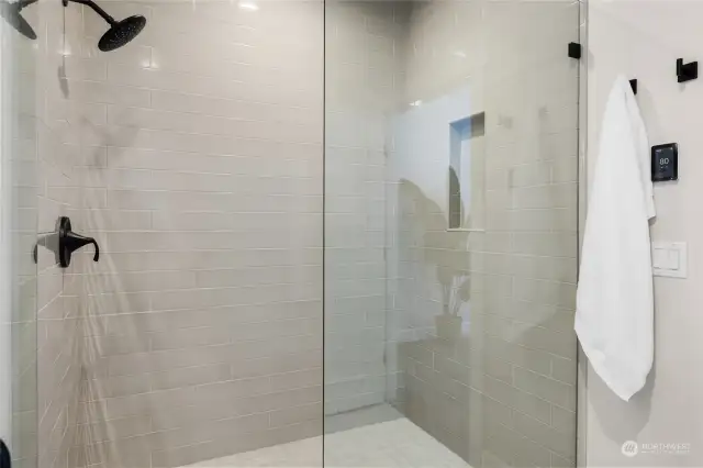 Primary Walk-in shower.