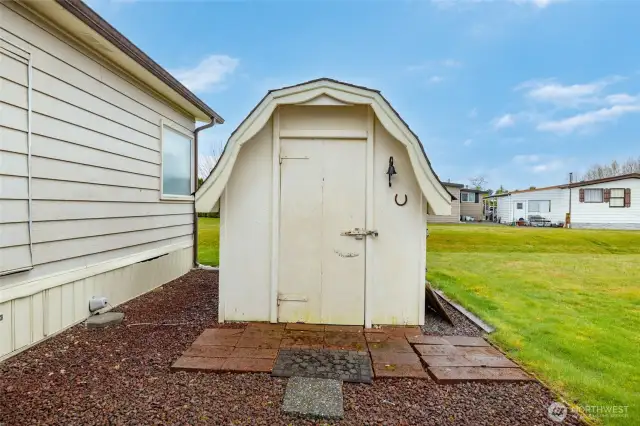 Storage shed for all your extra stuff!