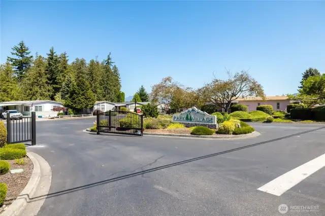 The entrance to Park Village