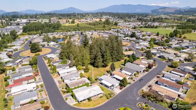 A view of Park Village from above