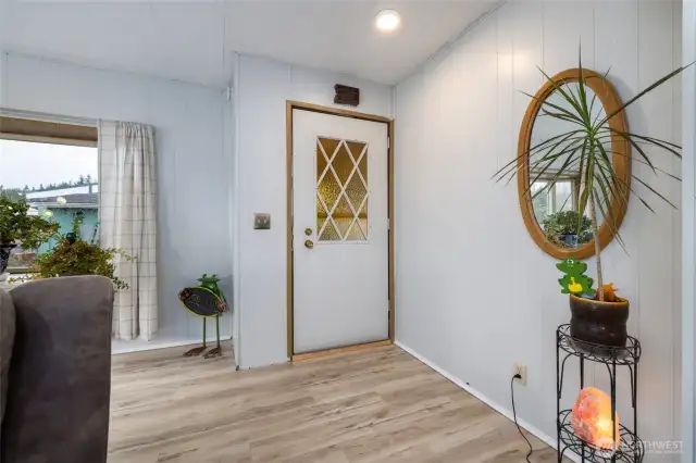 Step inside the bright, light-filled living room.