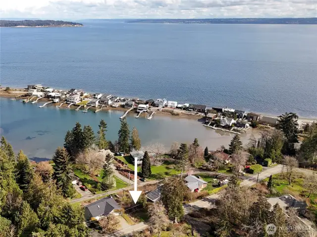 Looking northeast across the sound toward Shoreline and Edmonds