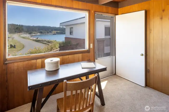 Office entrance from the front patio.