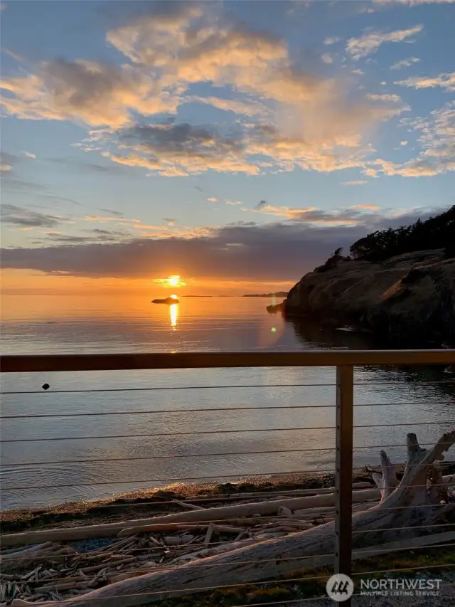View from the deck of this iconic beach home.