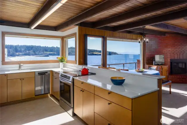 New kitchen includes all stainless appliances with induction stove, quartz counters, plank floors and beautiful cabinets.