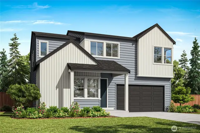 Exterior Rendering of Homesite 12.