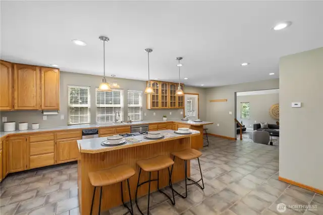 The lower level boasts radiant heated floors - cool in the summer and toasty in the winter.