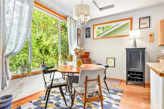 Eat-in kitchen with tons of natural light