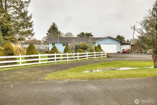 Large parcel of 3 lots with fully fenced yard.