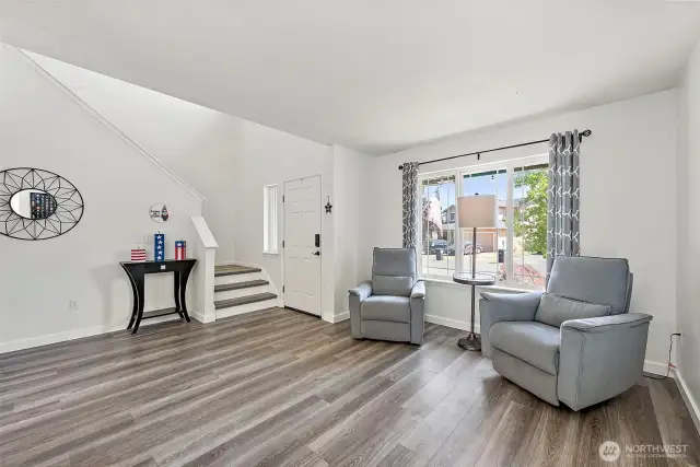 Living room welcomes you inside.