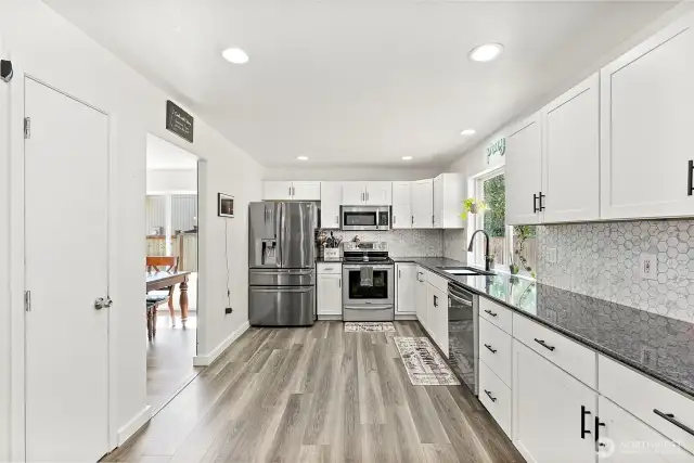 Plenty of counter space. Note the pantry!