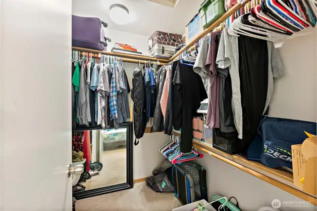 Great sized walk-in closet in the Primary bedroom.
