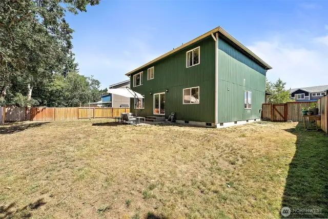 Plenty of space for a pool and/or a trampoline.