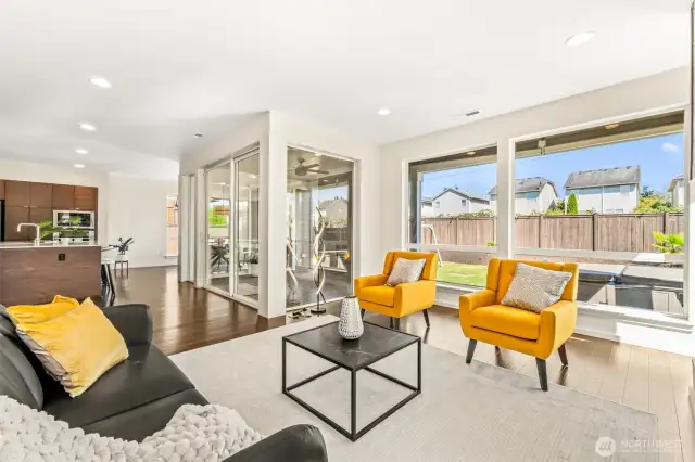 Light and airy open concept floor plan