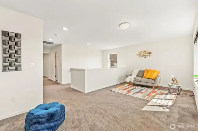 Upstairs loft area for all your fun hangouts with friends.