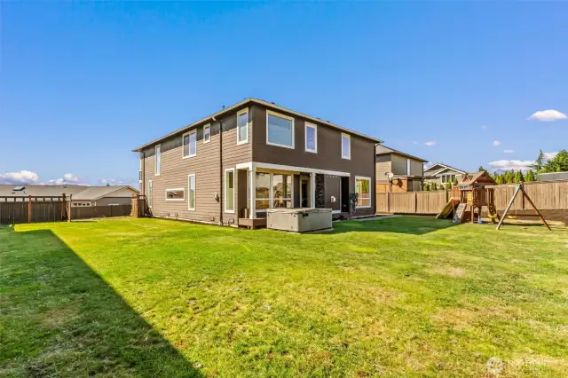 Beautiful, well maintained hot tub conveys with home.
