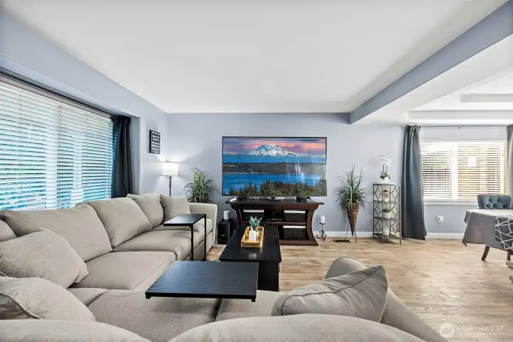 Spacious front living room