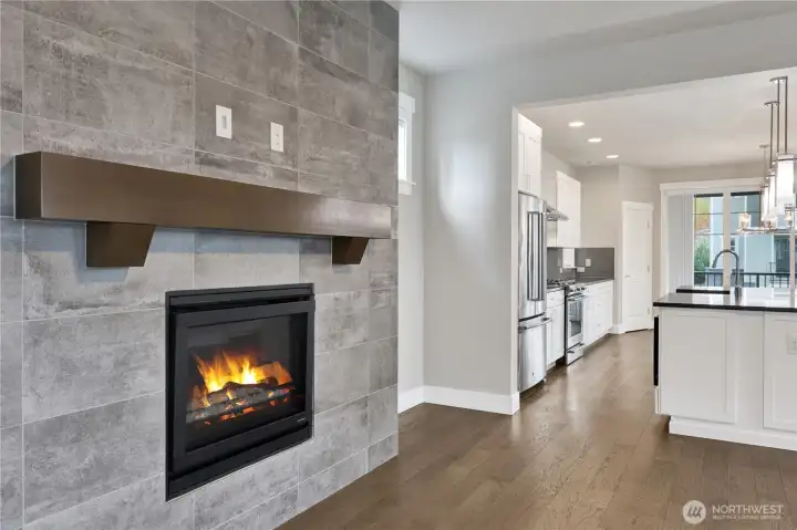 Gas fireplace!