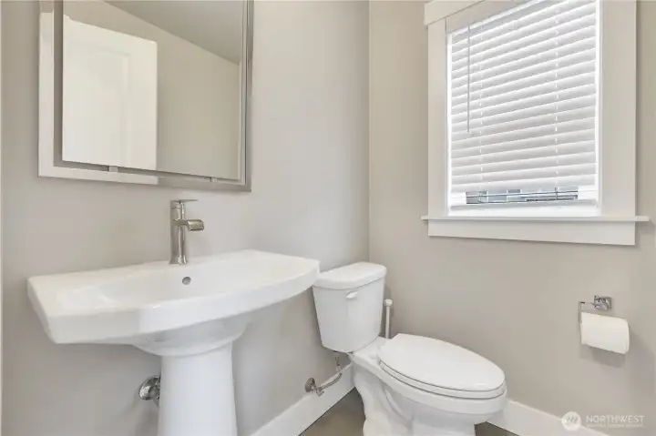Bathroom on landing area.