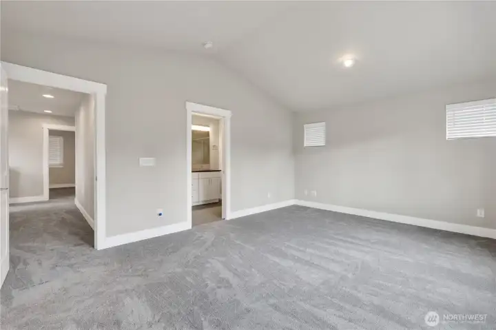 HUGE Primary with walk in closet!