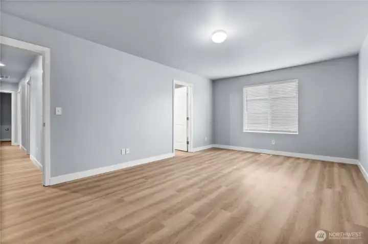 Large primary bedroom upstairs