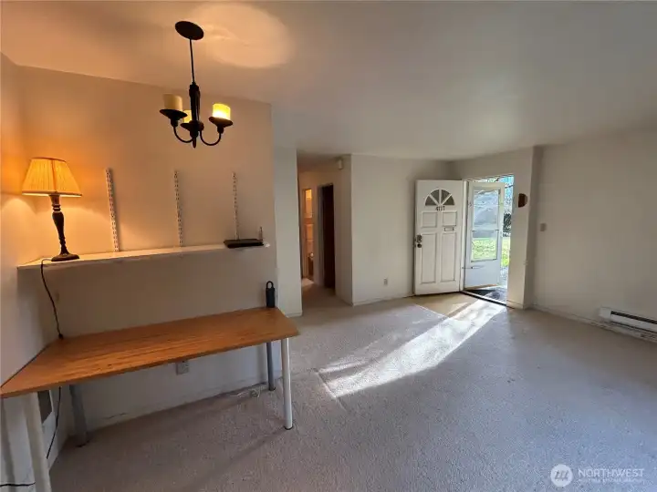 Looking back toward hallway