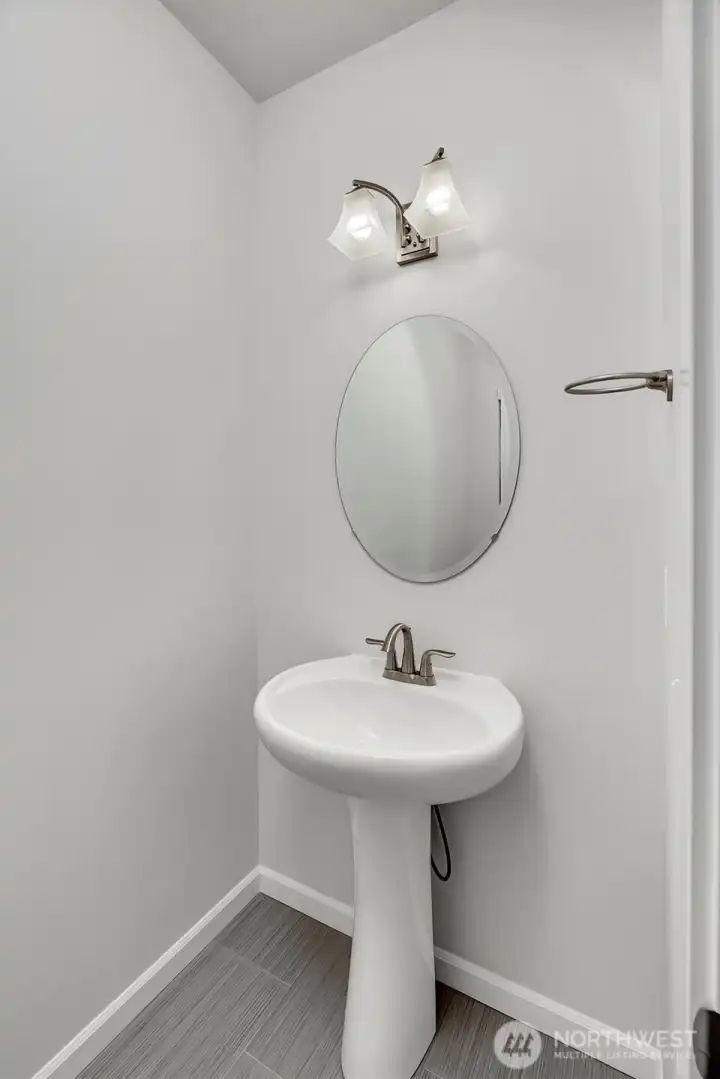 Downstairs half bath.