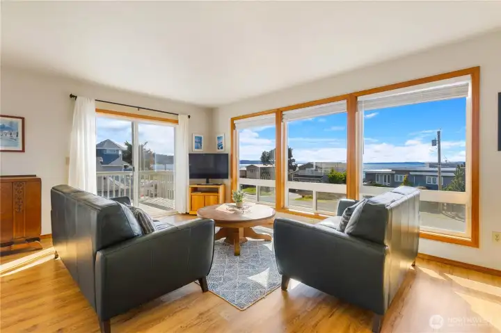 Living with huge picture windows