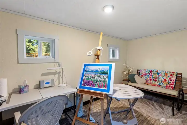 Finished studio in the barn