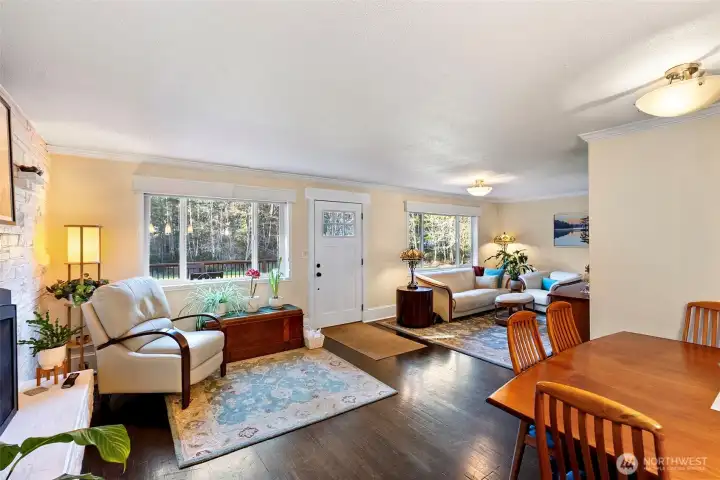 Living room and dining roog