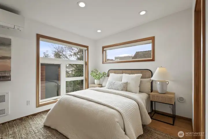 Each bedroom includes an ensuite bathroom - this space on the main level is great for guests!