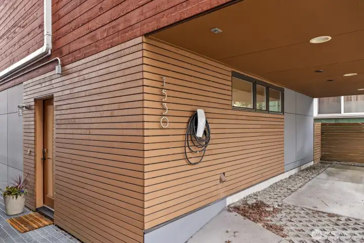 Dedicated off-street parking and an EV charger included!