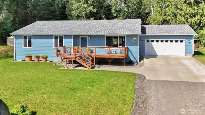 Welcoming single level on a .28 acre lot. 3 bedroom with  2 bathrooms and an easy approach to garage that is insulated and EV. ready.