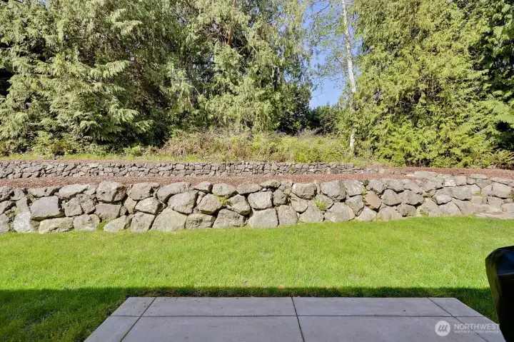 Tiered backyard ready for your ideas.