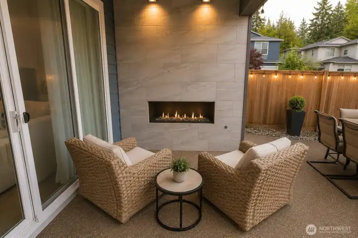 Outdoor fireplace Outdoor fireplace