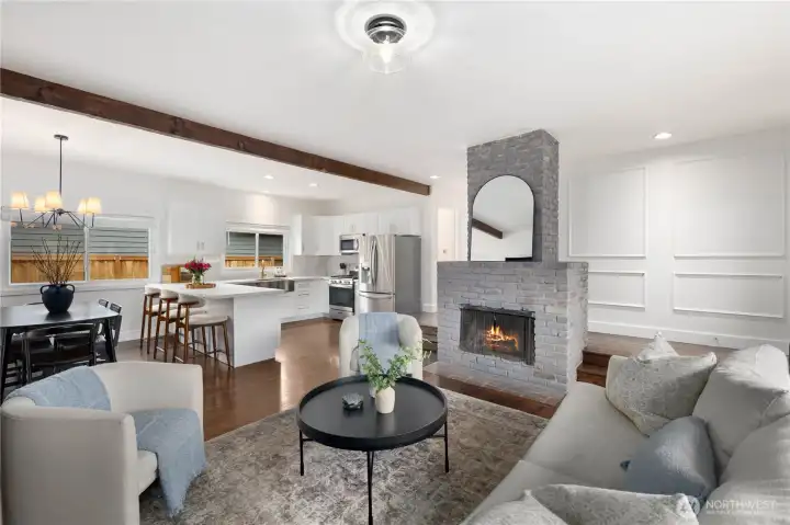 Main living room/kitchen
