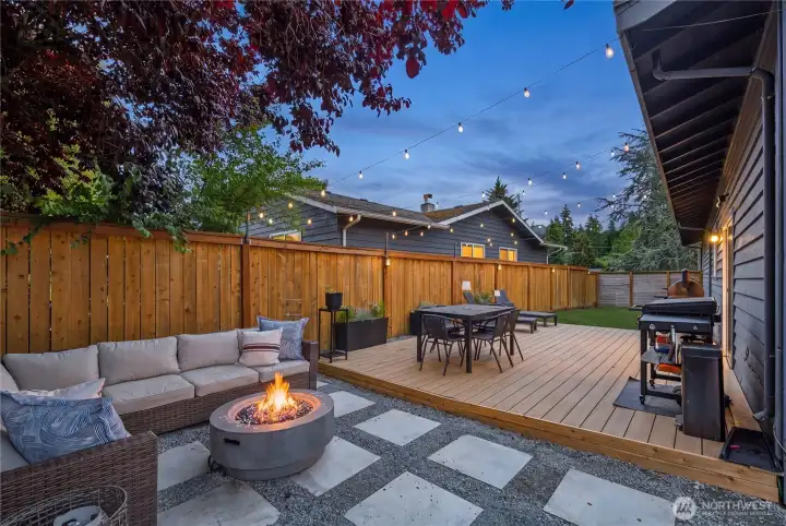 New patio and deck